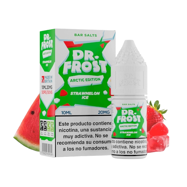 Dr Frost Salts Strawmelon Ice 10mg 10ml nic salt e-liquid sales de nicotina sabor fresa melón y hielo