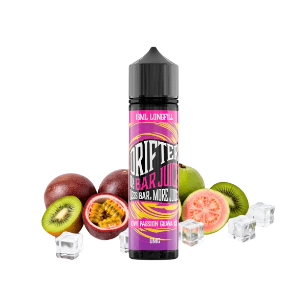 Drifter Bar Kiwi Passion Guava Ice 16ml aroma longfill sabor kiwi maracuyá guayaba y hielo