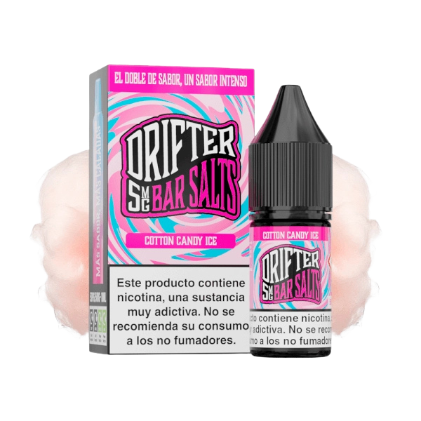 Drifter Bar Salts Cotton Candy Ice 5mg 10ml sales de nicotina sabor algodón de azúcar y hielo
