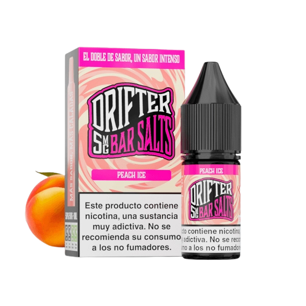 Drifter Bar Salts Peach Ice 10ml – Melocotón Jugoso y Frío