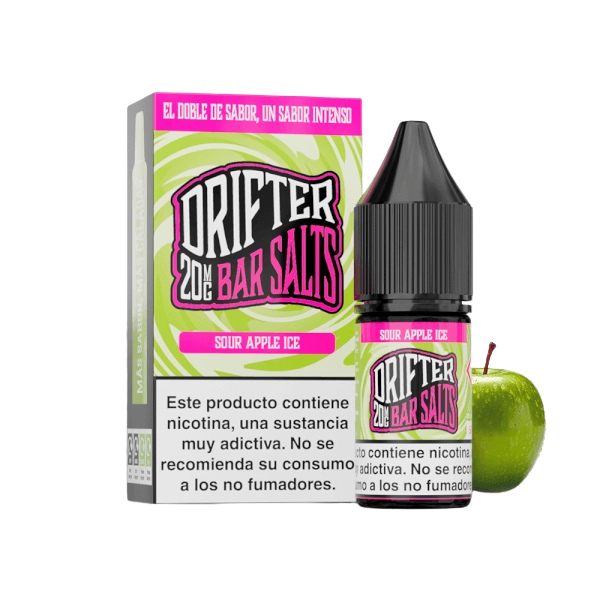 Drifter Bar Salts Sour Apple Ice 10ml – Manzana Verde Ácida y Fría