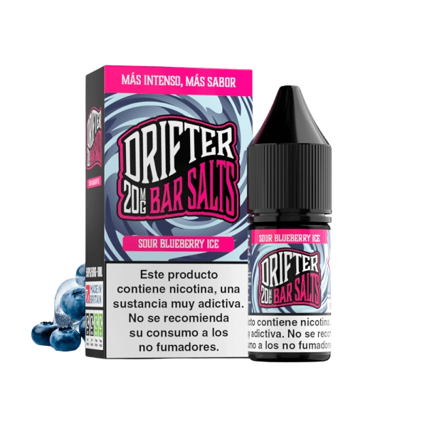 Drifter Bar Salts Sour Blueberry Ice 20mg 10ml sales de nicotina sabor arándano ácido con toque ice