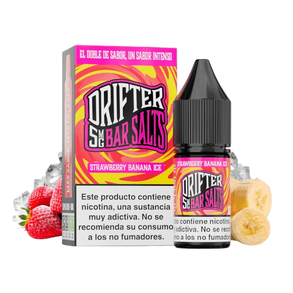 Drifter Bar Salts Strawberry Banana Ice 5mg 10ml sales de nicotina sabor fresa plátano y hielo