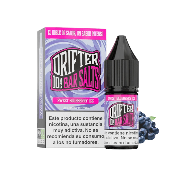Drifter Bar Salts Sweet Blueberry Ice 10mg 10ml sales de nicotina sabor arándano dulce y hielo