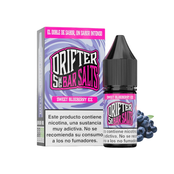 Drifter Bar Salts Sweet Blueberry Ice 5mg 10ml sales de nicotina sabor arándano dulce y hielo
