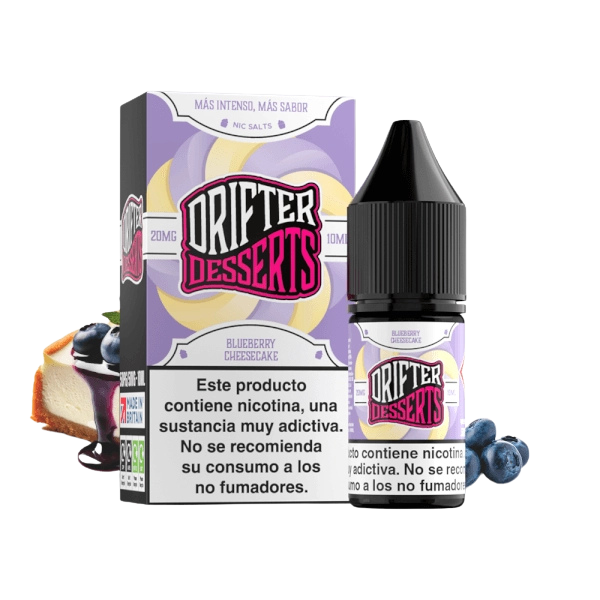 Drifter Desserts Salts Blueberry Cheesecake 10ml – Cheesecake con Arándanos Maduros