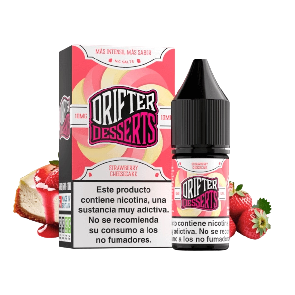 Drifter Desserts Salts Strawberry Cheesecake 10mg 10ml sales de nicotina sabor fresa y tarta de queso