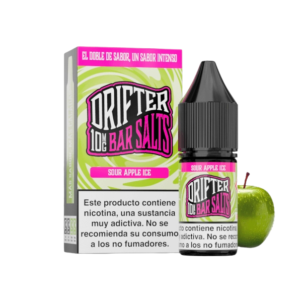 Drifter Bar Salts Sour Apple Ice 10ml – Manzana Verde Ácida con Hielo Refrescante