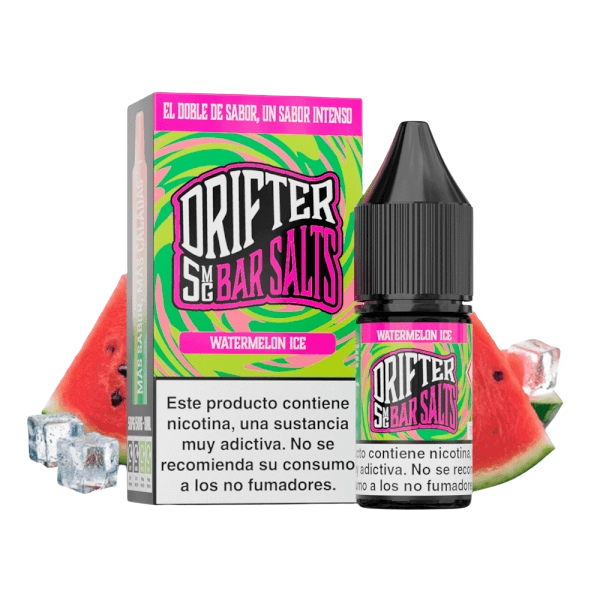 Drifter Bar Salts Watermelon Ice 10ml – Sandía Jugosa con Toque Helado Refrescante