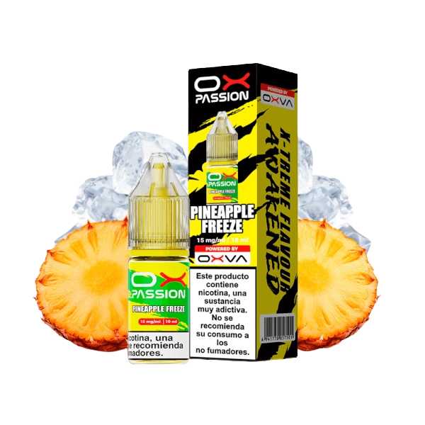 Oxva Ox Passion Salts Pineapple Freeze 10 ml – Piña Dulce y Refrescante con un Toque de Hielo