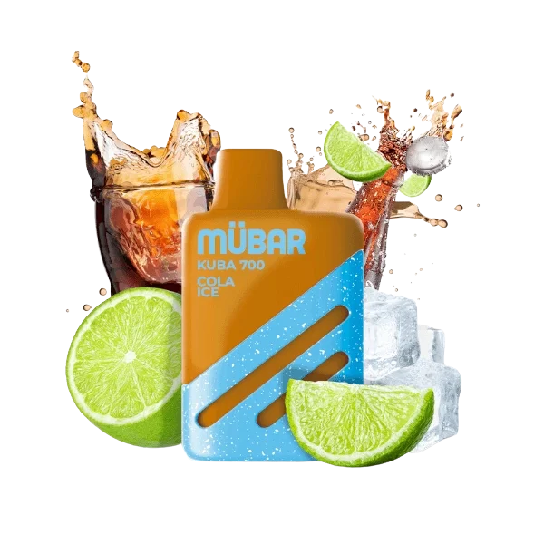 Mübar Kuba 700 Cola Ice 20mg vapeador desechable sabor cola y hielo