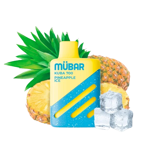 Mübar Kuba 700 Pineapple Ice 20mg vapeador desechable sabor piña y hielo