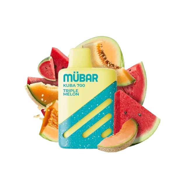 Mübar Kuba 700 Triple Melon 20mg vapeador desechable sabor melón y sandía
