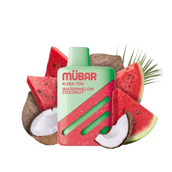 Mübar Kuba 700 Watermelon Coconut 20mg vapeador desechable sabor sandía y coco