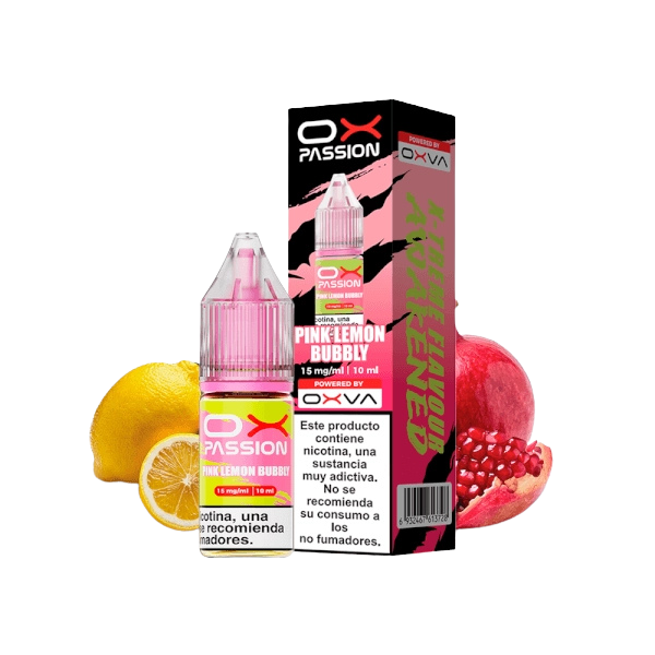 OXVA OX Passion Salts Pink Lemon Bubbly 20mg 10ml sales de nicotina sabor limón rosa con toque ice