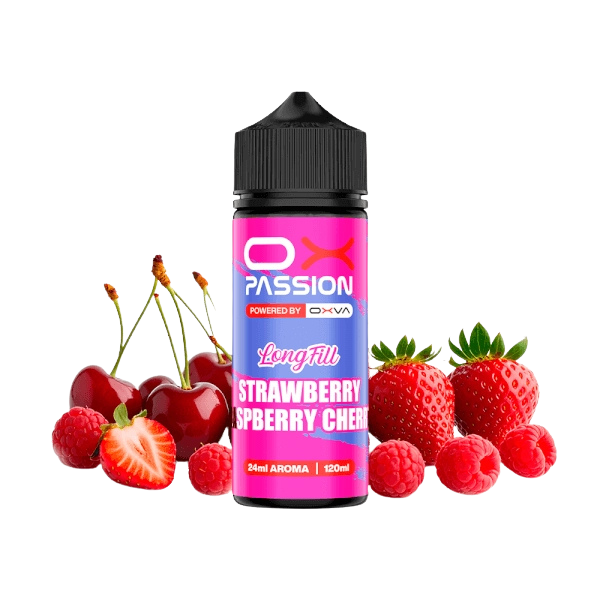 OXVA OX Passion Strawberry Raspberry Cherry 24ml aroma longfill sabor fresa frambuesa y cereza