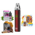 OXVA XLIM Go 2 Red Carbon pack para empezar con 3 sales de nicotina